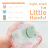 Picture of myHomeBody Konjac Baby Sponge for Bathing, Cute Shapes Natural Kids Bath Sponges for Infants, Toddler Bath Time, Natural and Safe Plant-Based Konjac Baby Bath Toys, 3pc. Set: Rabbit, Frog, Bear face