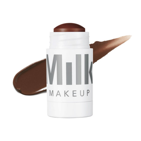 Picture of Milk Makeup Matte Bronzer, Blitzed (Deep Bronze) - 0.19 oz - Cream Bronzer Stick - Buildable, Blendable Color - Matte Finish - 1,000+ Swipes Per Stick - Vegan, Cruelty Free