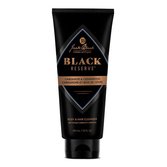 Picture of Jack Black - Black Reserve Body & Hair Cleanser, 10 Fl Oz - Cardamom & Cedarwood - Men’s Body Wash, Shampoo Haircare, Dual-Purpose Men’s Cleanser, Sulfate-Free