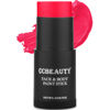 Picture of CCBeauty Neon Pink Face Body Paint Stick Oil, Hot Pink Eye Black, Face Painting Kit Glow in the Black Lights Clown Makeup, Halloween Hypoallergenic Foundation for Cosplay Costume Parites