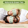 Picture of BeHoomi 30Packs Steam Eye Mask, Heated Eye Mask Warm Compress for Eyes, Self Heating Disposable Eye Masks for Home Sleep, Spa, Travel Essentials & Relaxation Gifts, Stocking Stuffers (Green Tea)