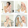 Picture of Laojbaba Microfiber Hair Towel Quick Dry Hair Towel Hair Drying Towels Suitable for All Kinds of Hair Ultra Absorbent Long and Thick Hair 24X48inch Blue (1pcs)