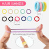 Picture of 150 Pack Soft Seamless Elastic Hair Ties for Toddlers and Little Girls - No Damage Hair Bands, Ponytail Holders, and Hair Accessories Gift