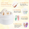 Picture of MIZHSE Solid Builder Gel, Milky White Sculpting Gel Nail Extension Gel for Nail, Non-Sticky Hand Builder Gel 3D Nail Gel Carving Gel Modeling Gel Soak Off Nail Art Salon Manicure Home 15g (0.5 oz)