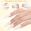 Picture of MIZHSE Solid Builder Gel, Milky White Sculpting Gel Nail Extension Gel for Nail, Non-Sticky Hand Builder Gel 3D Nail Gel Carving Gel Modeling Gel Soak Off Nail Art Salon Manicure Home 15g (0.5 oz)