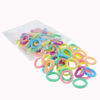 Picture of 100 Pack Pastel Colorful Nylon Elastics Hair Tie Girls' Ponytail Holder Accessories