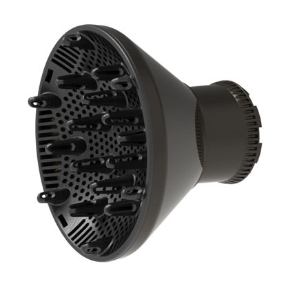 Picture of Universal Hair Diffuser Adaptable Hair Dryer Attachment for Blow Dryer Nozzles from 1.7 to 2.2 inch Diameter (Black)