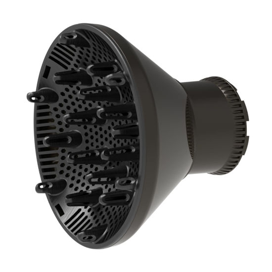 Picture of Universal Hair Diffuser Adaptable Hair Dryer Attachment for Blow Dryer Nozzles from 1.7 to 2.2 inch Diameter (Black)