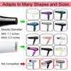 Picture of Universal Hair Diffuser Adaptable Hair Dryer Attachment for Blow Dryer Nozzles from 1.7 to 2.2 inch Diameter (Black)