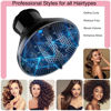 Picture of Universal Hair Diffuser Adaptable Hair Dryer Attachment for Blow Dryer Nozzles from 1.7 to 2.2 inch Diameter (Black)