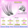Picture of wiwoseo Invisible Band Lash Clusters Natural Eyelash Clusters Wispy Cluster Eyelash Extensions Clusters Lashes Natural Look Eyelashes Natural Lash Clusters Clear Band Lashes for Beginners (10-14MM)