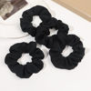 Picture of Hair Scrunchies for Women - Hair Ties No Damage Both for Thick Hair or Thin Hair Curl Hair No Crease Black Scrunchies Ponytail Holder No Hurt Your Hair