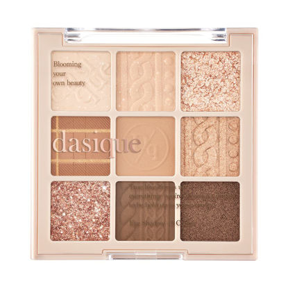 Picture of dasique Shadow Palette #15 Beige Knit 9.2g I 9 Blendable Shades in Smooth Matte and Shimmer Finishes with Gorgeous Pearls | Eye Makeup Palette | Cruelty Free | K-beauty