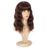 Picture of Ucubb Short Curly Wigs with Bangs for Women 14 Inches Wavy Bob Wig Synthetic Heat Resistant Fiber Wigs