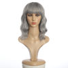 Picture of Ucubb Short Curly Wigs with Bangs for Women 14 Inches Wavy Bob Wig Synthetic Heat Resistant Fiber Wigs (R10A)