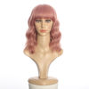 Picture of Ucubb Short Curly Wigs with Bangs for Women 14 Inches Wavy Bob Wig Synthetic Heat Resistant Fiber Wigs (608)