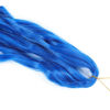 Picture of French Curly Braiding Hair 24 Inch Blue Color - Pre Stretched Bouncy Braiding Hair- Loose Wavy Braiding Hair Synthetic Hair Extensions For Black Women (24 inch 2 packs, Blue)