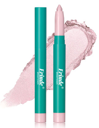 Picture of Erinde Eyeshadow Stick, Eye Brightener Stick, Shimmer Creamy Eye Shadow Makeup, Waterproof Long Lasting Glitter Highlighter Eye Liner Pencil, Pink