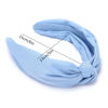 Picture of Etercycle Headband for Women, Knotted Wide Headband, Yoga Hair Band Fashion Elastic Hair Accessories for Women (Light Blue)