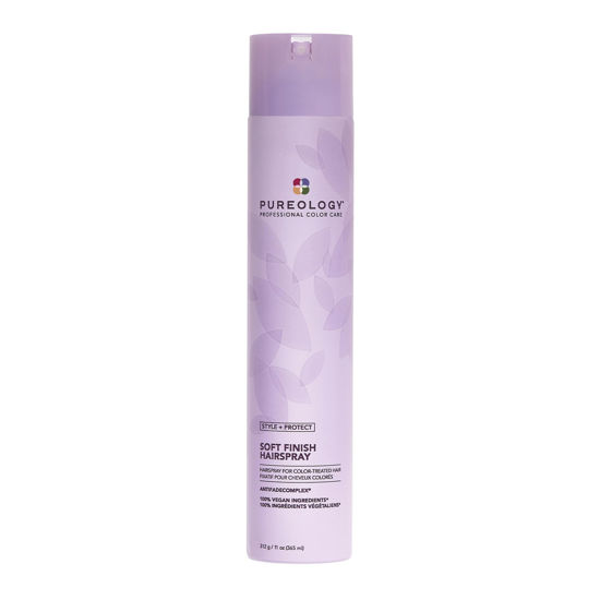 Picture of Pureology Style + Protect Soft Finish Hairspray | For Color-Treated Hair | Flexible Hold, Non-Drying Hairspray | Silicone Free | Vegan | Updated Packaging | 11 Oz.|