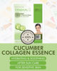Picture of DERMAL Cucumber Collagen Essence Facial Mask Sheet 23g Pack of 10 - Soothing & Moisturizing, Redness & Sunburn Relief, Daily Skin Treatment Solution Sheet Mask