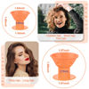 Picture of JANYUN 40 Pcs Orange Magic Silicone Hair Rollers Include 20pcs Large Silicone Curlers 20pcs Heatless Small Hair Curlers (Orange)