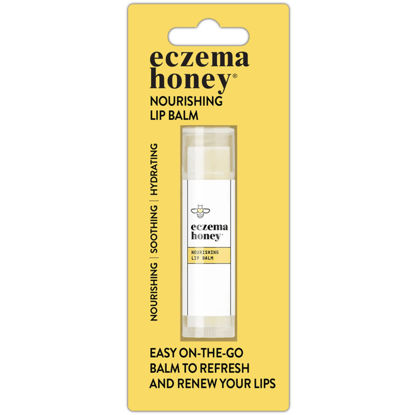 Picture of ECZEMA HONEY Nourishing Lip Balm - Organic Chapstick for Sensitive Skin - Daily Lip Moisturizer for Very Dry Lips - Mango Butter & Honey Lip Balm - Natural Lip Care Products (1 Ct)