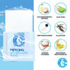 Picture of Dr. Piercing Aftercare Wipes - Piercing Aftercare | Saline Solution for Piercings - Keloid Bump Ear Piercing Cleaner - Ears Lips Belly Nose Piercing Bump - Piercing Hole Cleaner (200 Count)