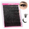 Picture of FADLASH Lash Clusters 100D Fluffy Eyelash Clusters 12-18mm Individual Lashes Cluster Eyelash Extensions 3D Effect Wispy Thick Lash Extension Clusters (100D-0.07-D, 12-18mm)