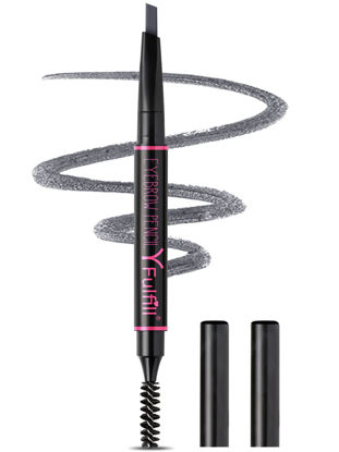Picture of Yfulfill Grey Eyebrow Pencil for Older Women, Gray Eyebrow Pencil for Older Women Waterproof, Eye Brow Pencils for Women Grey, Eyebrow Pen for Gray Hair