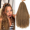 Picture of Dansama Passion Twist Hair 18 inch : Water Wave Crochet Hair Braiding Hair for Bohemian Crochet Braids Hair Extensions (18inch (Pack of 7), #27)