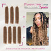 Picture of Dansama Passion Twist Hair 18 inch : Water Wave Crochet Hair Braiding Hair for Bohemian Crochet Braids Hair Extensions (18inch (Pack of 7), #27)