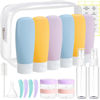 Picture of DEWSENSI 20 Pack Travel Bottles Set for Toiletries TSA Approved, Leak Proof Travel Size Containers Kit Portable Refillable Travel Accessories for Shampoo Conditioner Lotion Liquids (Multi-color)