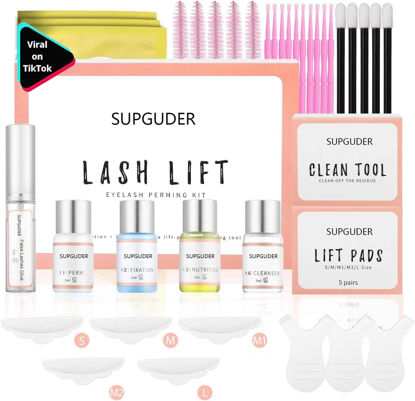 Picture of 2025 Upgraded Lash Lift Kit for Perming,Curling and Lifting Eyelashes | Semi-Permanent Salon Grade Supplies for Beauty Treatments | Includes Eye Shields,Pads and Accessories