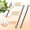 Picture of MORGLES 120PCS Jumbo Bobby Hair Pins for Women Girl, Large Black Bobby Pins 2.75Inches with Box