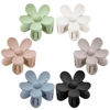 Picture of Flower Hair Clips 6 PCS Flower Claw Clips Daisy Clips for Women Matte Large Claw Clips Strong Hold Jaw Clamps Hair Accessories for Thick Hair 6 Colors