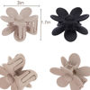 Picture of Flower Hair Clips 6 PCS Flower Claw Clips Daisy Clips for Women Matte Large Claw Clips Strong Hold Jaw Clamps Hair Accessories for Thick Hair 6 Colors