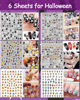 Picture of TailaiMei 30 Sheet All Holidays Nail Art Stickers, Christmas Mixed Seasons Variety Pack for Valentine's Day Halloween Fall Nail Decals, Self-Adhesive Year-Round Thanksgiving Nail Decorations
