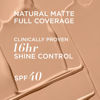 Picture of IT Cosmetics CC+ Cream Natural Matte Foundation with SPF 40 - Shine-Reducing & Long-Wear Full Coverage Foundation For Oily Skin - With Hyaluronic Acid - Non-Comedogenic, Neutral Medium - 1.08 fl oz