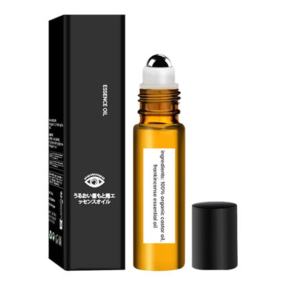 Picture of Eye Essence Oil Roller Ball Applicator, Castor Oil Roller, Castor Oil Frankincense Rollerball, Frankincense and Castor Oil Roller for Eyes, Bags Under Eyes (1 Pc)