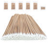 Picture of 500 Pcs 6" Long Cotton Swabs with Wooden Sticks - Lint Free Gun Cleaning Swabs - Cotton Tipped Applicator for Makeup, Gun Cleaning & Lubricating, Pet Care, Hard-to-Reach Area Cleaning Tools