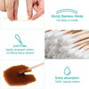 Picture of 500 Pcs 6" Long Cotton Swabs with Wooden Sticks - Lint Free Gun Cleaning Swabs - Cotton Tipped Applicator for Makeup, Gun Cleaning & Lubricating, Pet Care, Hard-to-Reach Area Cleaning Tools