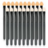 Picture of UorPoto Foam Eyeshadow Applicators Double Sided Sponge Tip Reusable，20Pcs Professional Organic Long Handle Washable Makeup Eye Shadow Brush Set