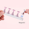 Picture of Etercycle Nail Stand Acrylic Nail Art Display Stand Practice Nail Holder for Painting Nails Magnetic Practice Stands with Double-sided Tape For Home DIY Salon Supplies (Pink)