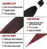 Picture of Braiding Hair 32 Inch 8 Packs Hair Extensions Professional Synthetic Braid Hair Crochet Braids, Soft Yaki Texture, Hot Water Setting Ombre Natural Black to Burgundy(32inch, 1B/Bug#)