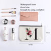 Picture of kdxpbpz Initial Makeup Bag, Personalized Gifts for Women, Bridesmaid Gifts, Birthday Gifts for Women Mom, Gifts for Best Friend, Bride Bridesmaid Cosmetic bag (Letter M)