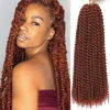 Picture of Passion Twist Hair Copper Red 30 Inch 8 Packs Water Wave Crochet Hair For Women Curly Braiding Hair Long Spring Twist Hair Crochet Braids Synthetic Hair Extension 30 Inch (Pack of 8), 350#)