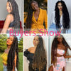 Picture of Passion Twist Hair 22 Inch 8 Packs Long Passion Twist Crochet Hair For Women Water Wave Braiding Hair Bohemian Spring Twist Hair Synthetic Hair Extension (22 Inch (Pack of 8), 1B#)