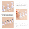 Picture of Blulu 2 Sets Acrylic Nail Display Stand Nail Practice Holder Magnetic Nail Practice Stand Fingernail DIY Nail Design Stand for False Nail Manicure Tool Home Salon Use (White)