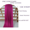 Picture of Leticia Magenta Pink Pre streched Braiding Hair Easy to Use Pre feathered Braiding Hair
